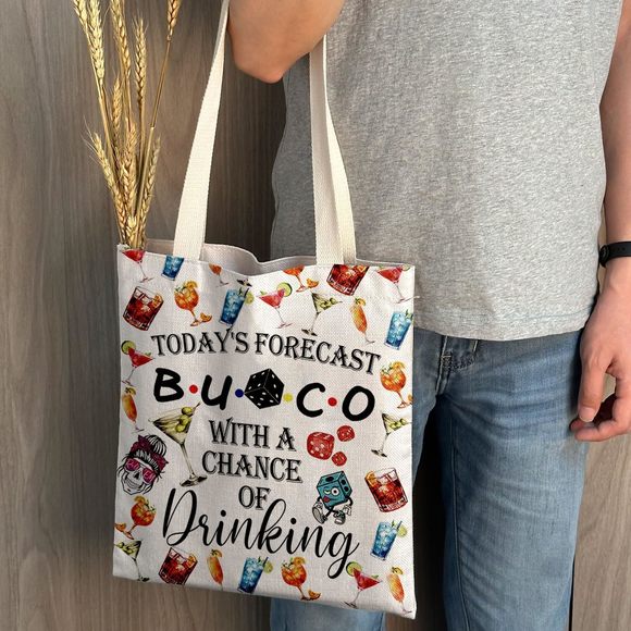 B-Unco Nht Gift TodayB-Unco With A Chance Of Drinking Tote B-Unco UwU - Picture 5 of 6